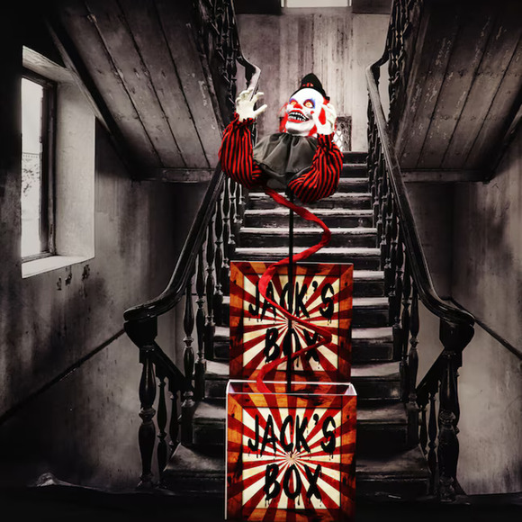 🔥Haunted Hill Farm Life-Size Talking Clown Jack in The Box Animatronic NWT🔥 - Picture 7 of 8